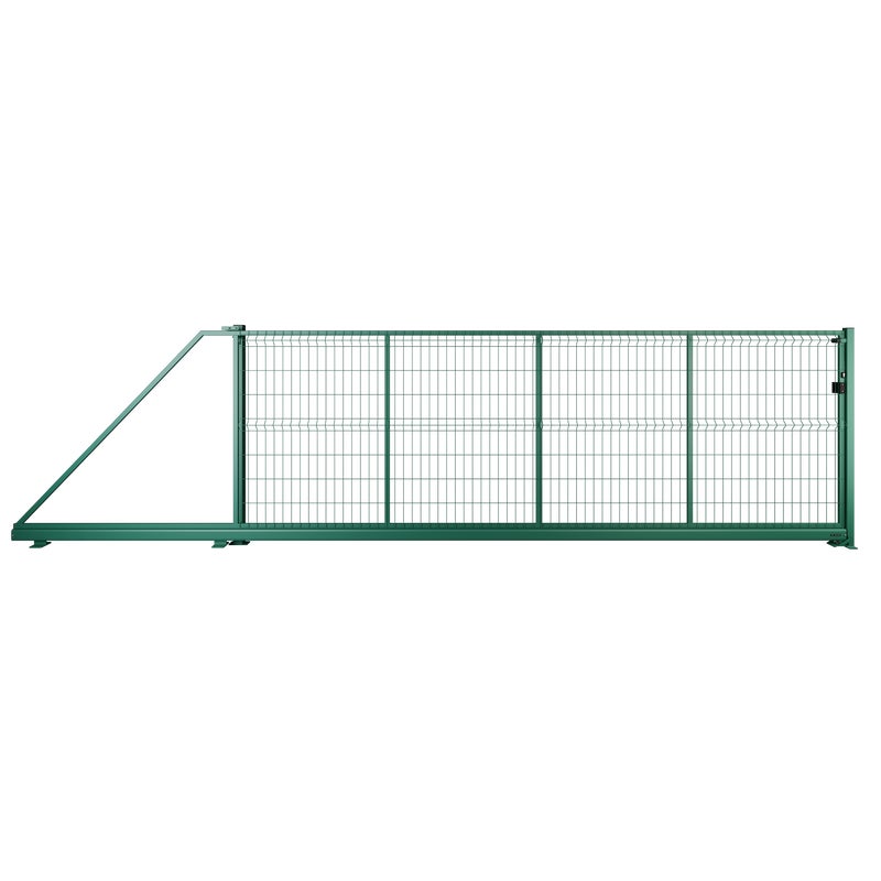 Naterial Brama przesuwna Modus 5x1.7 m lewa zielona