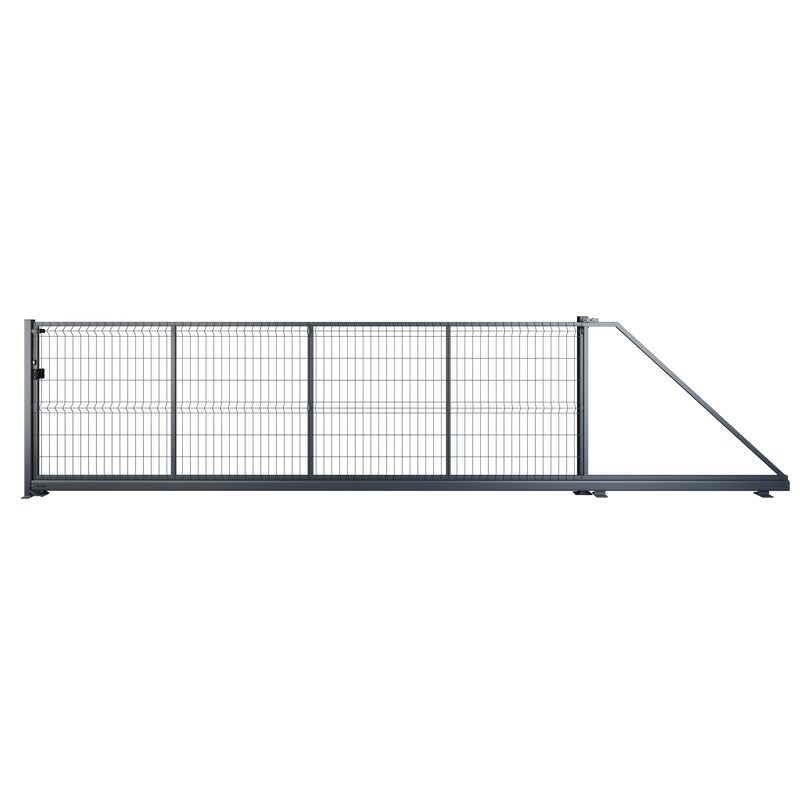 Naterial Brama przesuwna Modus 5x1.5 m prawa antracytowa