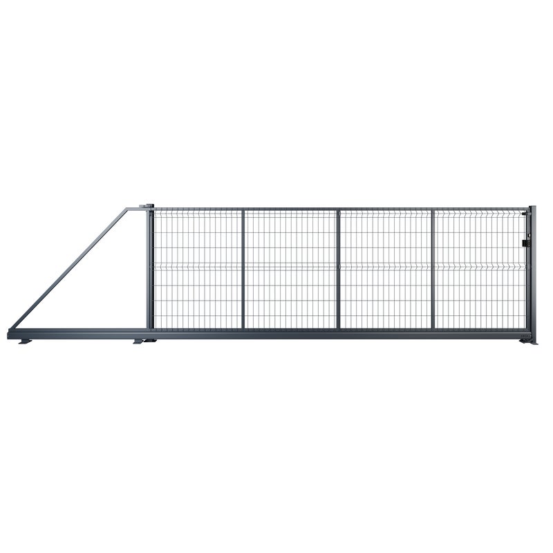 Naterial Brama przesuwna Modus 5x1.7 m lewa antracytowa