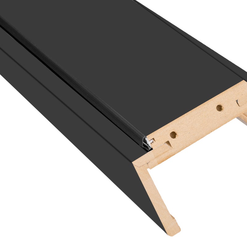 Belka górna 60 ościeżnicy regulowanej bezprzylgowej Mela czarna zakres regulacji 235-255 mm