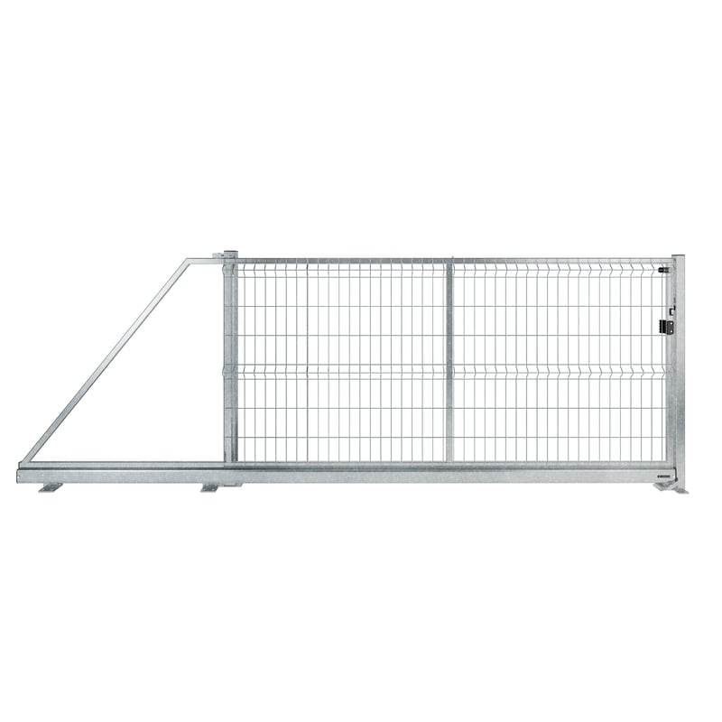 Naterial Brama przesuwna Modus 3x1.5 m lewa srebrna