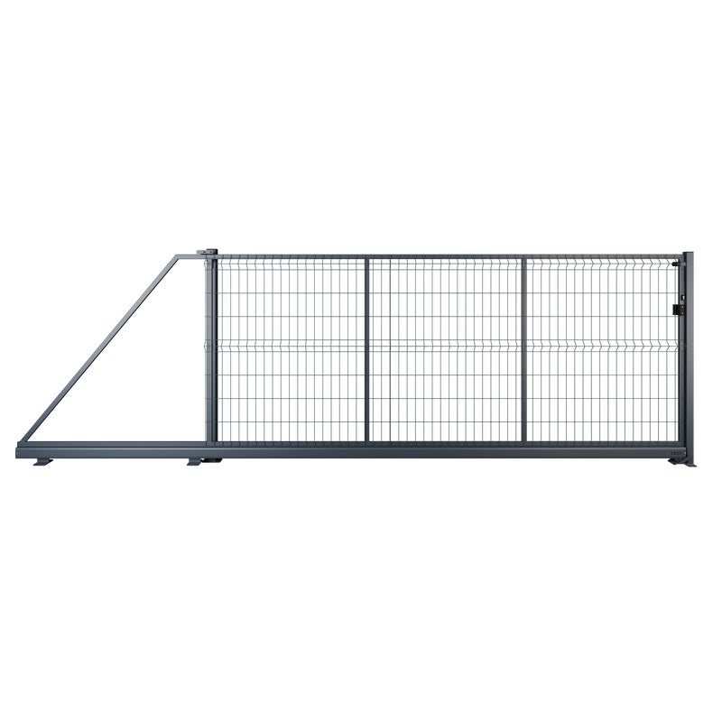 Naterial Brama przesuwna Modus 4x1.7 m lewa antracytowa