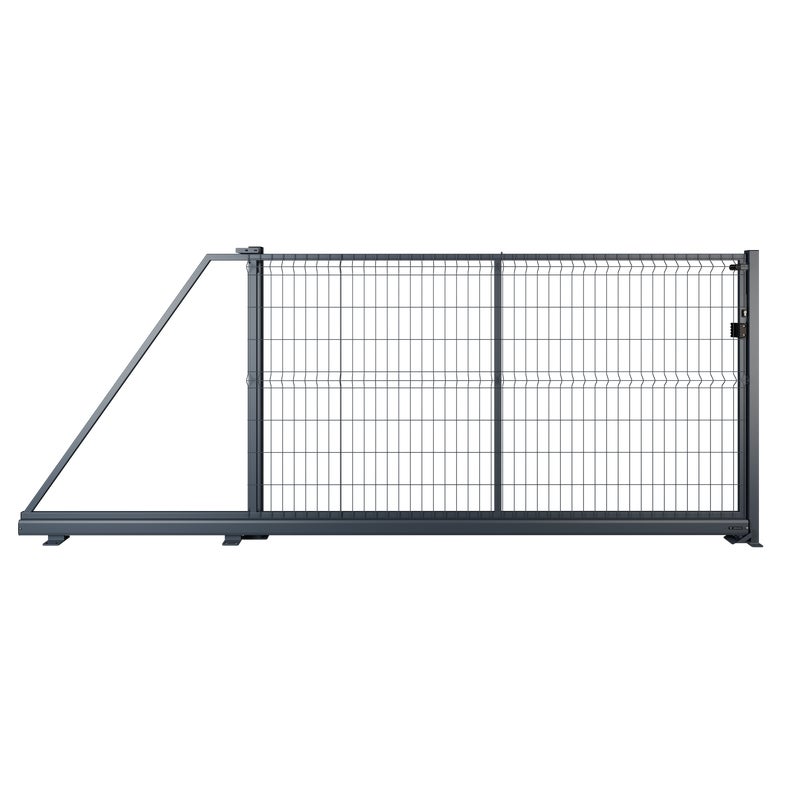 Naterial Brama przesuwna Modus 3x1.7 m lewa antracytowa