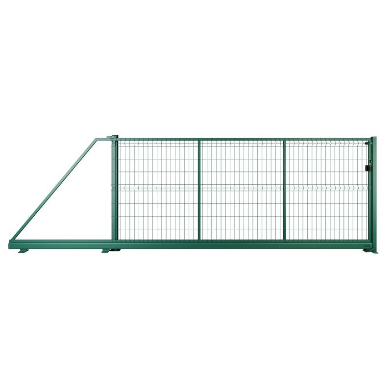 Naterial Brama przesuwna Modus 4x1.7 m lewa zielona