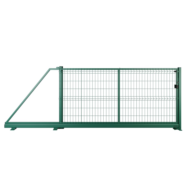 Naterial Brama przesuwna Modus 3x1.5 m lewa zielona