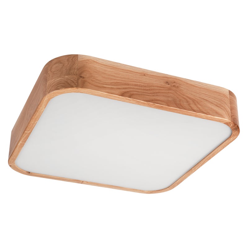 Plafon Eveline dąb 4 x E27 szer. 45 cm Lamkur