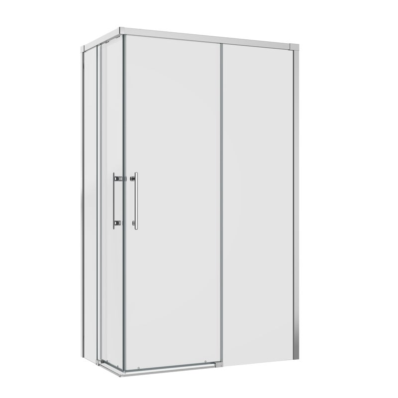 Kabina prysznicowa prostokątna Remix 120 x 70 x 195 cm chrom Sensea