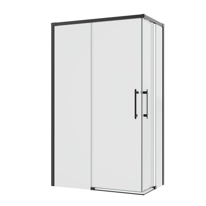 Kabina prysznicowa prostokątna Remix 120 x 80 x 195 cm czarna Sensea