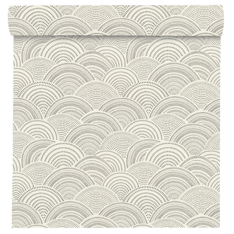 Tapeta Geometryczna Selection Vinyl 581416 biało-srebrna winylowa na flizelinie