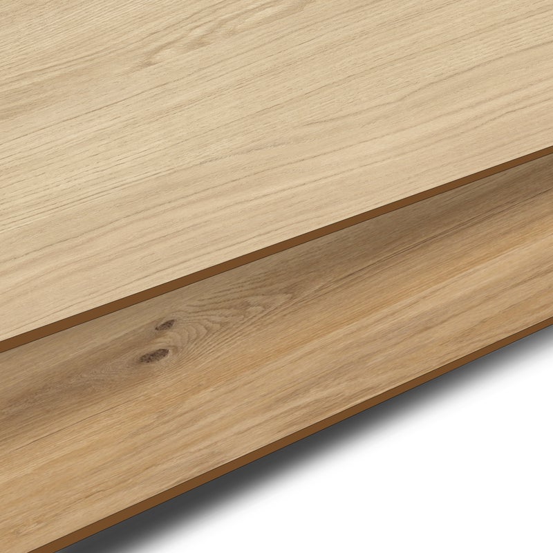 Panel dekoracyjny ścienny kompaktowy 60 x 200 cm Pale Wood/Dark Wood Delinia