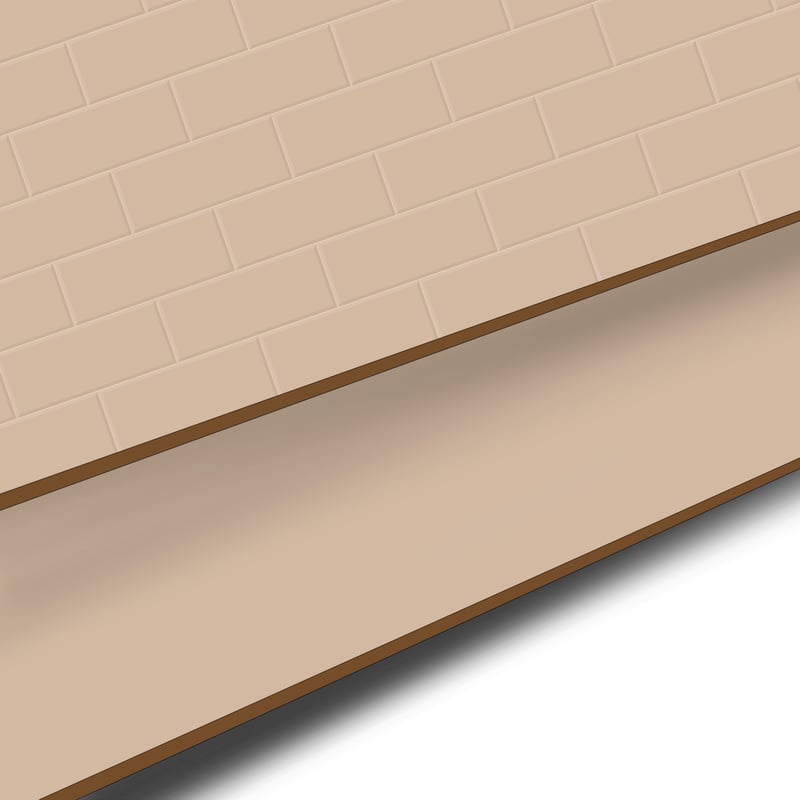 Panel dekoracyjny ścienny kompaktowy 60 x 200 cm Metro Beige/Beige Delinia