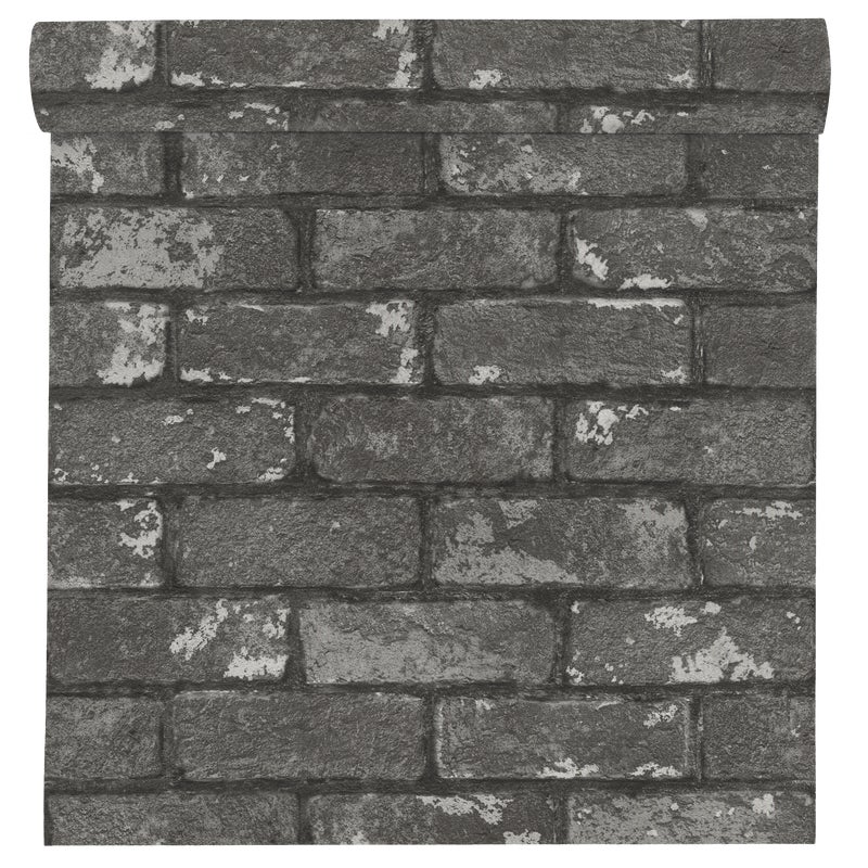 Tapeta Cegła Selection Paper 278224 czarna papierowa