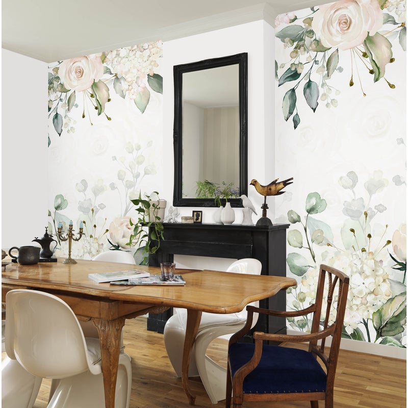 Tapeta panoramiczna Kwiaty Hortencja 159 x 280 cm