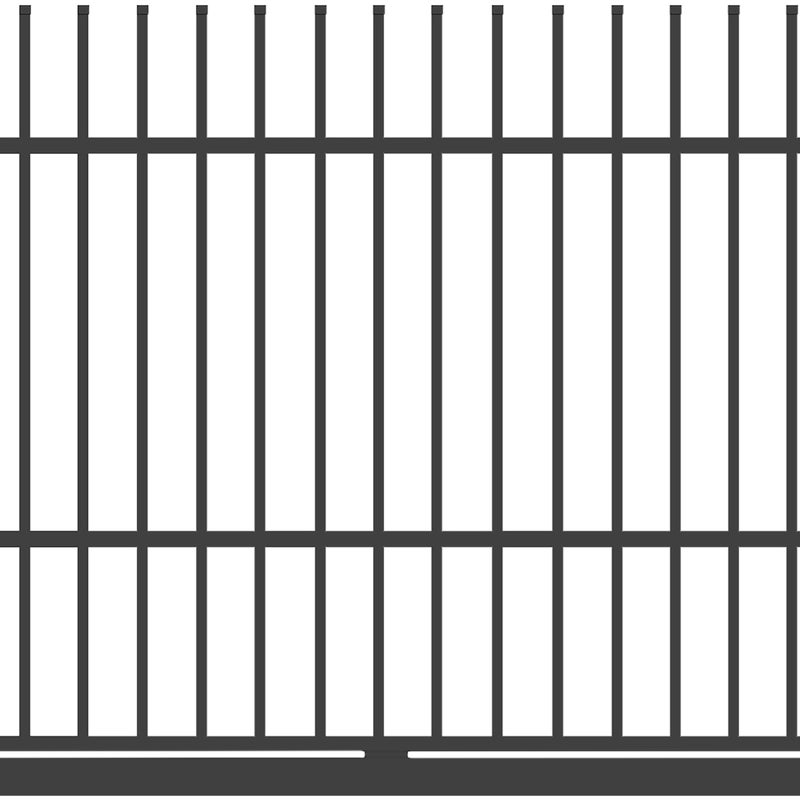 Polbram Brama przesuwna Majorka 4x1,5 m prawa antracytowa