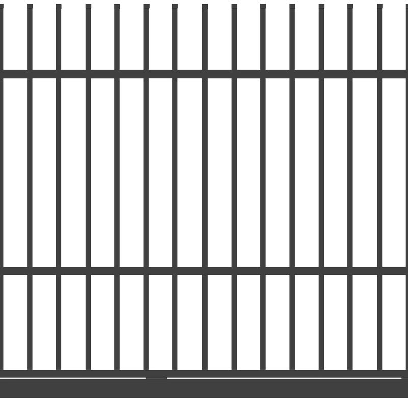 Polbram Brama przesuwna bez przeciwwagi Majorka 4x1,5 m prawa antracytowa
