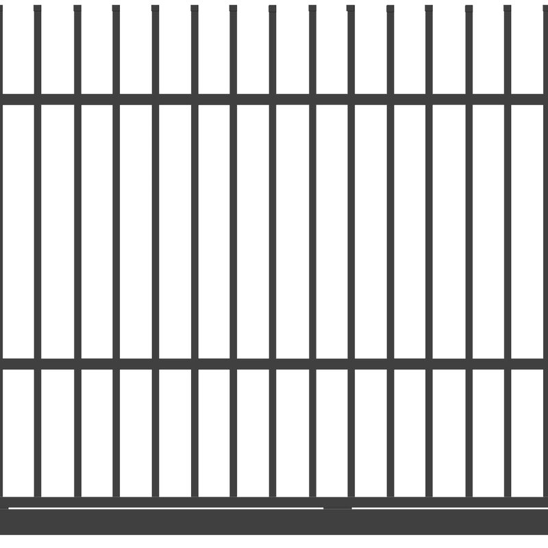 Polbram Brama przesuwna Majorka 4x1,5 m lewa antracytowa automat