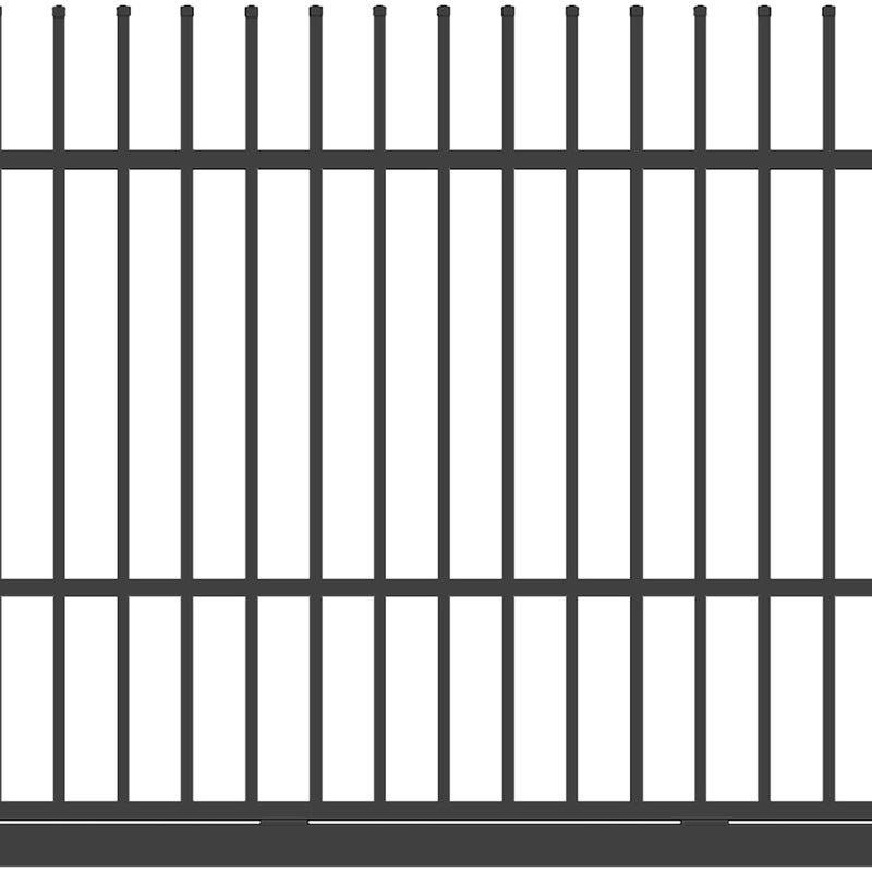 Polbram Brama przesuwna Majorka 5x1,5 m prawa antracytowa