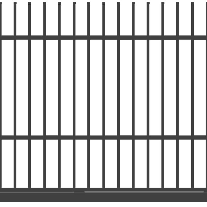 Polbram Brama przesuwna bez przeciwwagi Majorka 4x1,5 m prawa antracytowa automat