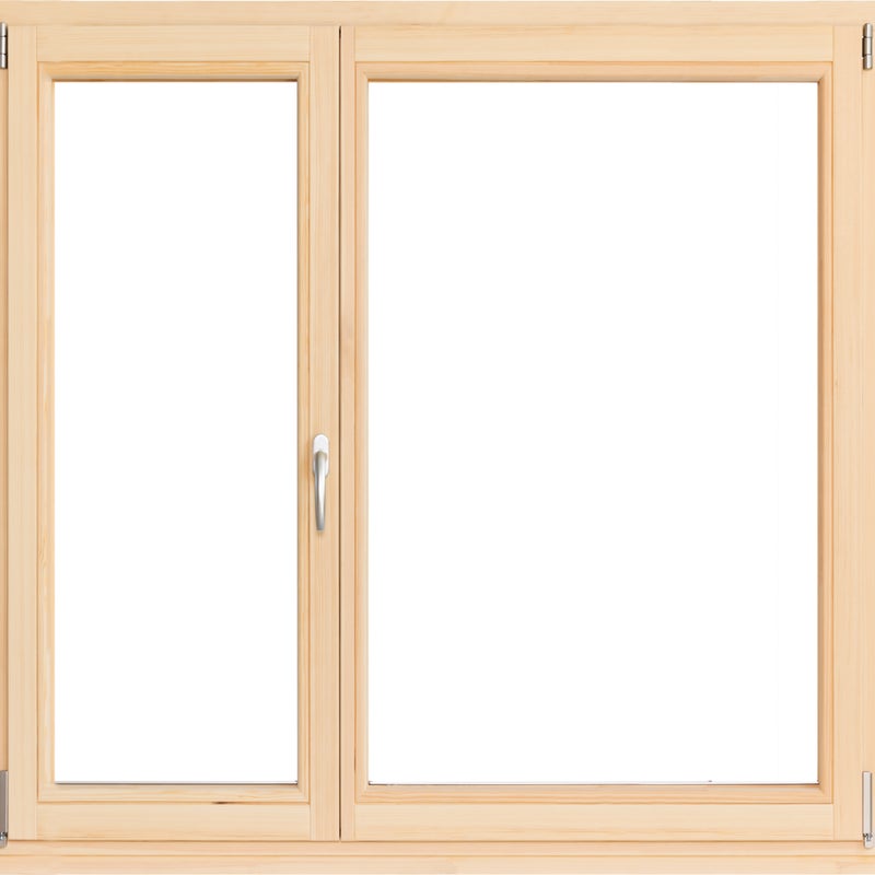 Okno drewniane sosnowe 2-szybowe fasadowe O35 1465x1435 mm rozwierno-uchylne lewe/prawe do wewnątrz Lupol