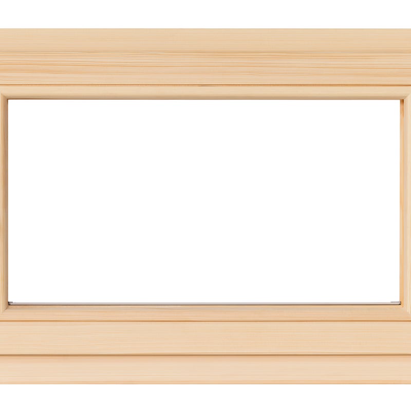 Okno drewniane sosnowe 3-szybowe fasadowe LM 90 O2 865x535 mm rozwierno-uchylne prawe do wewnątrz Lupol