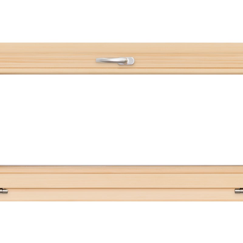 Okno drewniane sosnowe 3-szybowe fasadowe LM 90 O3 1165x535 mm uchylne do wewnątrz Lupol