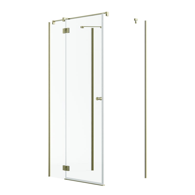 Kabina prysznicowa Valence 80x80 złota mat drzwi lewe Iridum