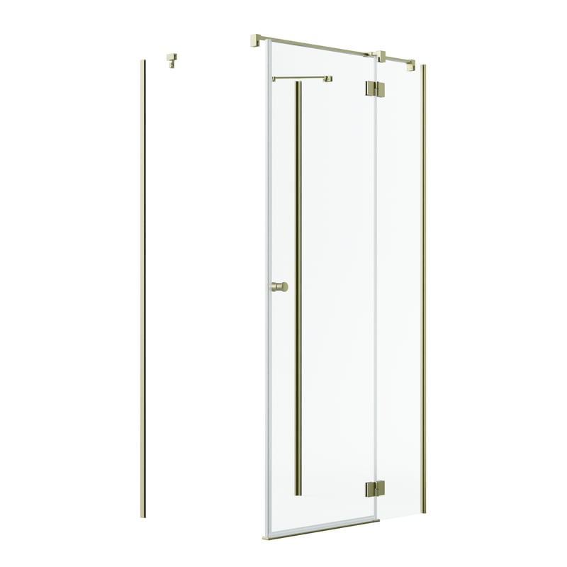 Kabina prysznicowa Valence 80x80 złoty mat drzwi prawe Iridum