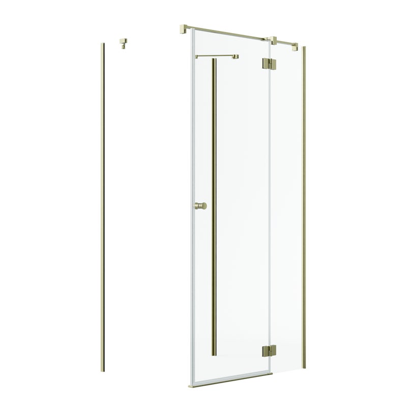 Kabina prysznicowa Valence 120x120 złota mat drzwi prawe Iridum