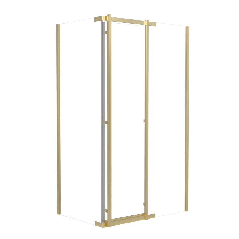 Kabina prysznicowa Titanium Open 120x80 cm złota Durasan