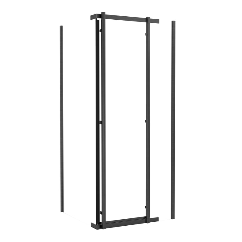 Kabina prysznicowa Titanium Open 80x80 cm gun metal Durasan