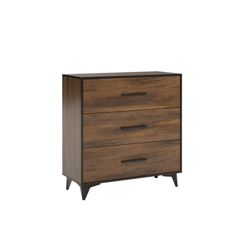 Komoda Shiran Walnut z szufladami 91 × 40 × 95 cm