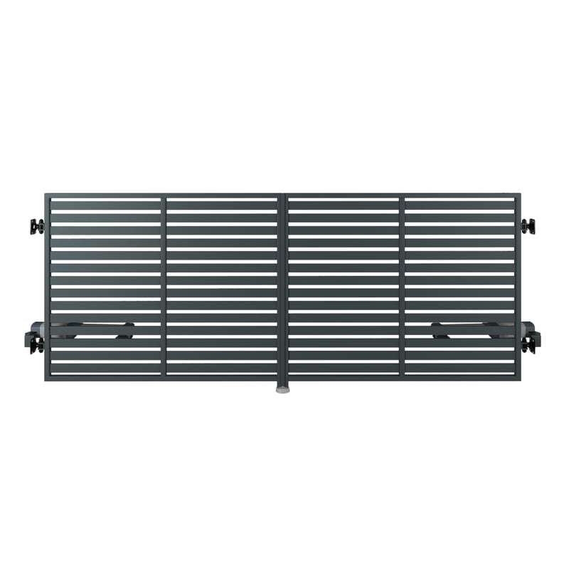 Brama dwuskrzydłowa AW.10.104 3,5x1,5 m antracytowa automat Wiśniowski