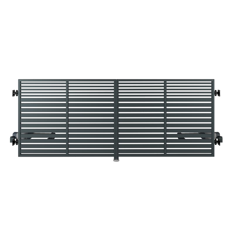 Brama dwuskrzydłowa AW.10.106 4x1,5 m antracytowa automat Wiśniowski