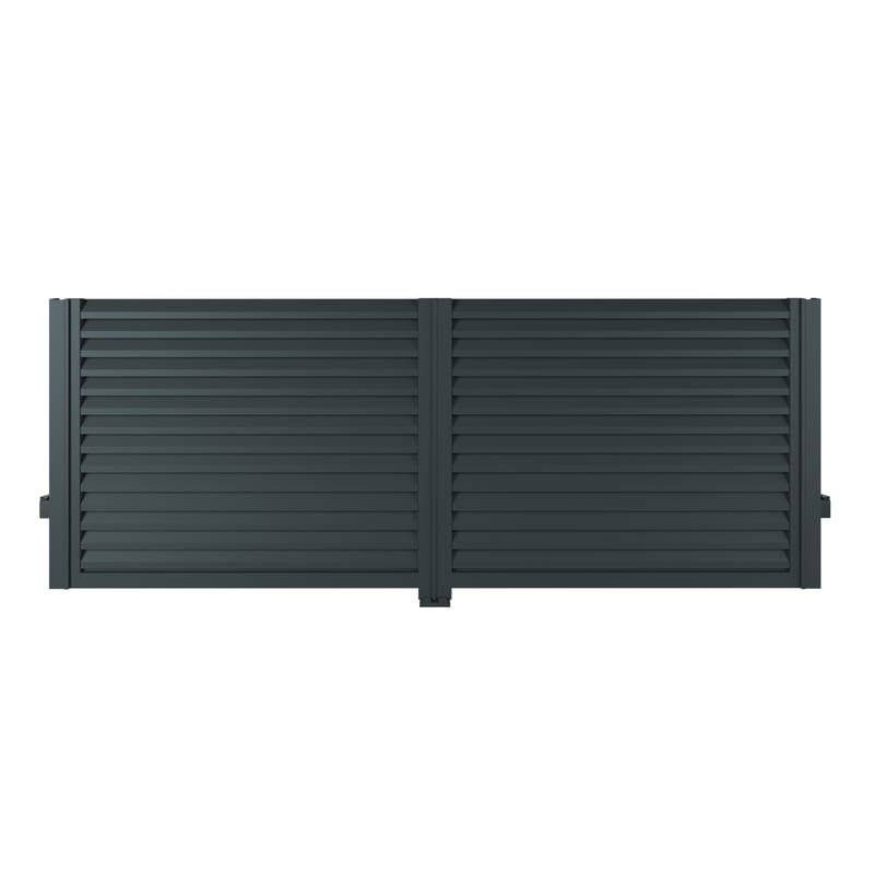 Brama dwuskrzydłowa AW.10.202 4x1,5 m antracytowa automat Wiśniowski