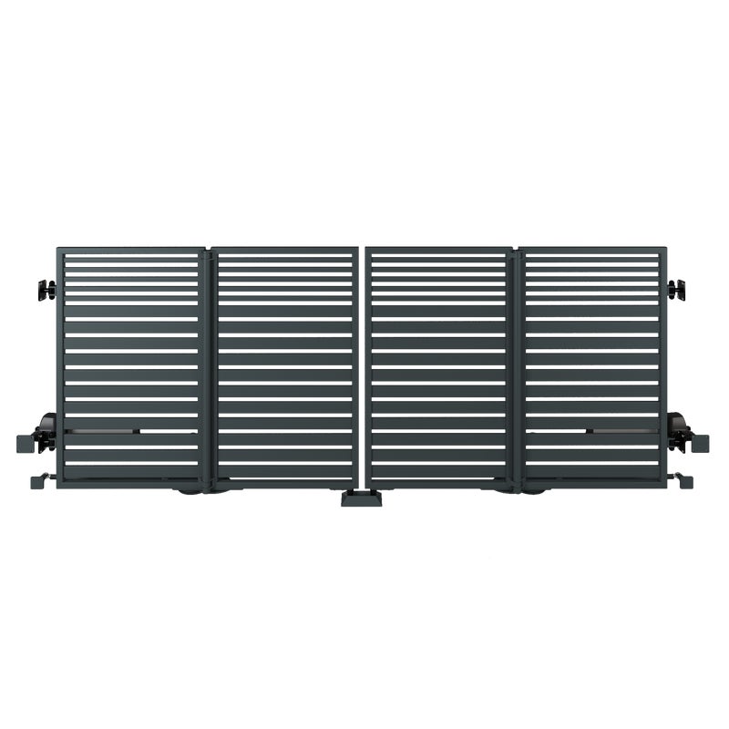 Brama dwuskrzydłowa łamana AW.10.106 4x1,5 m antracytowa automat Wiśniowski