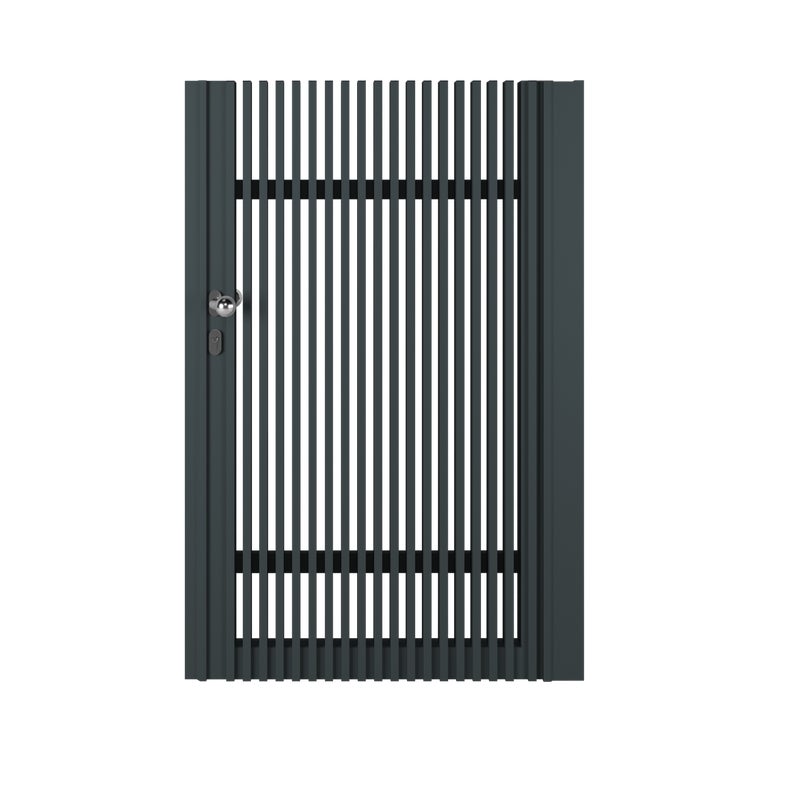 Furtka z elektrycznym zaczepem AW.00 100x150 cm prawa antracytowa Wiśniowski