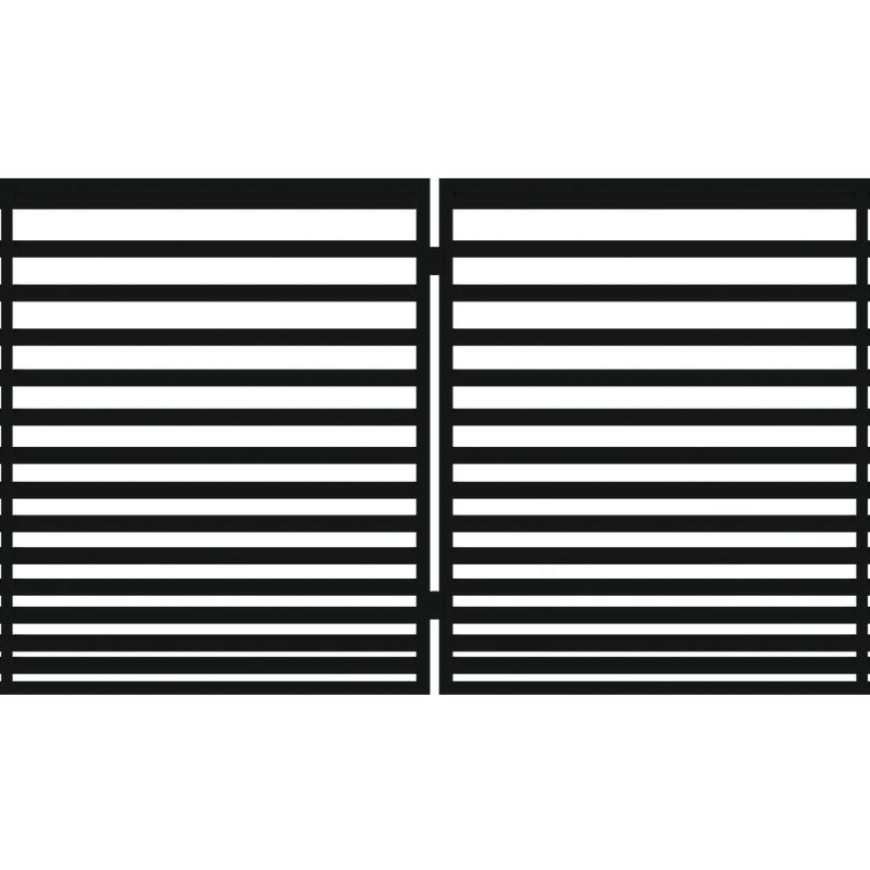Brama dwuskrzydłowa Bali II 5x1,5 m czarna Polbram