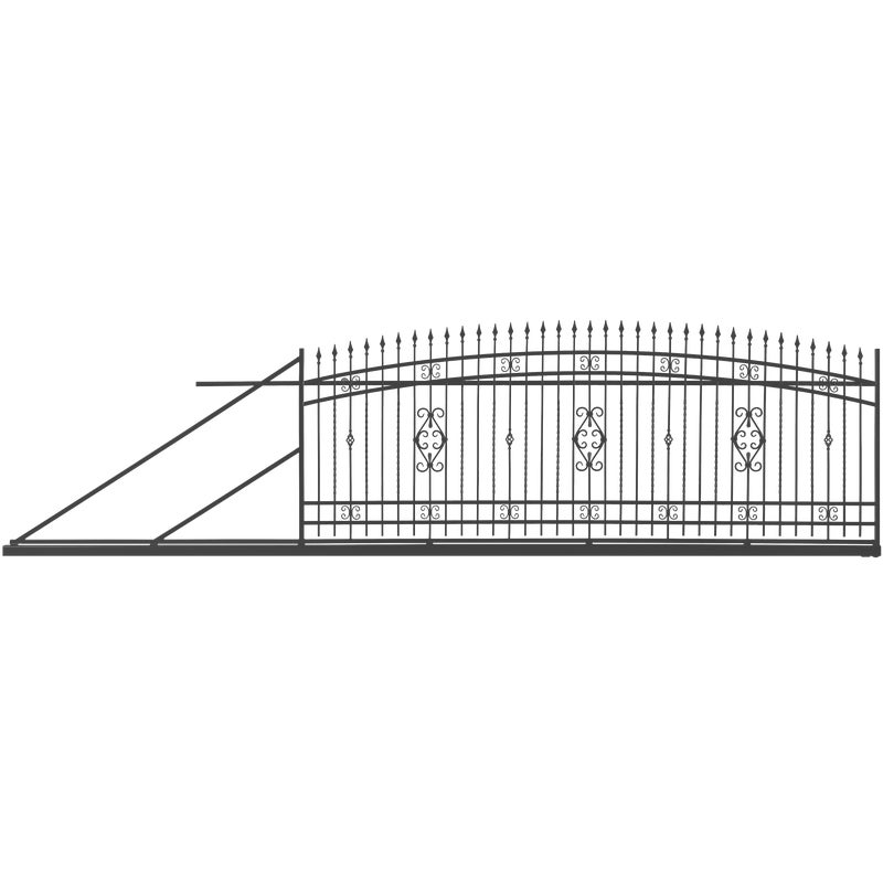 Polbram Brama przesuwna Verona 4x1,6 m lewa antracytowa