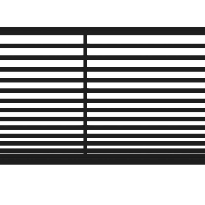 Polbram Brama przesuwna Bali II 5x1,5 m prawa czarna