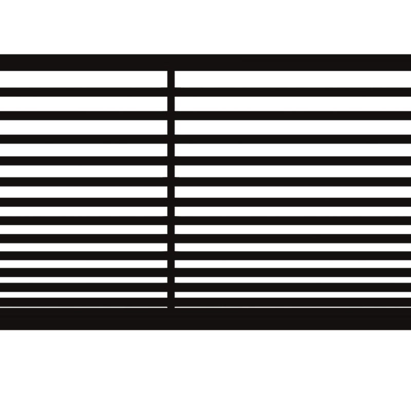 Polbram Brama przesuwna Bali II 5x1,5 m prawa czarna automat