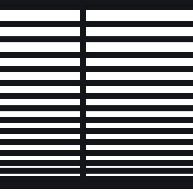 Polbram Brama przesuwna bez przeciwwagi Bali II 4x1,5 m lewa czarna