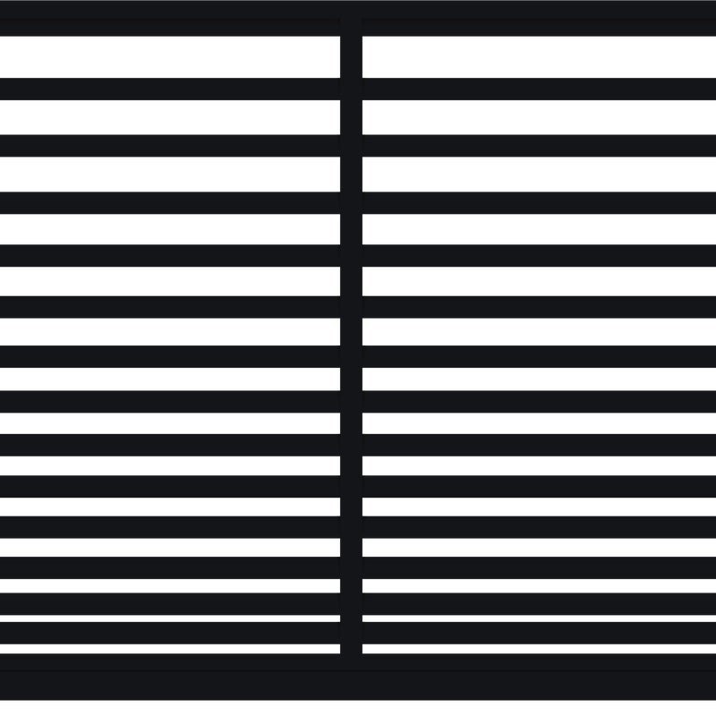 Polbram Brama przesuwna bez przeciwwagi Bali II 4x1,5 m prawa czarna