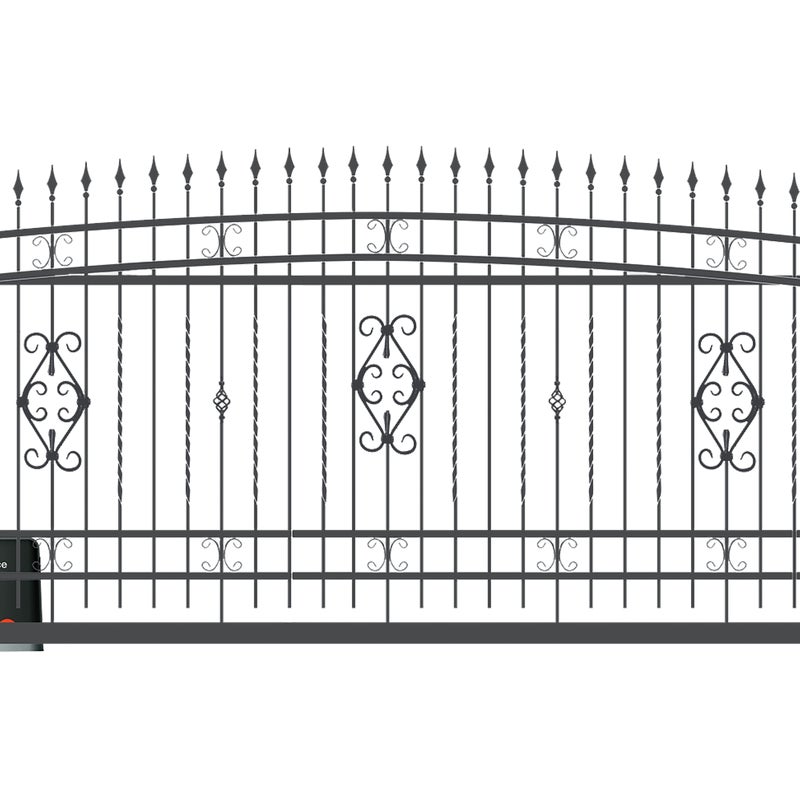 Polbram Brama przesuwna bez przeciwwagi Verona 4x1,6 m lewa automat antracytowa