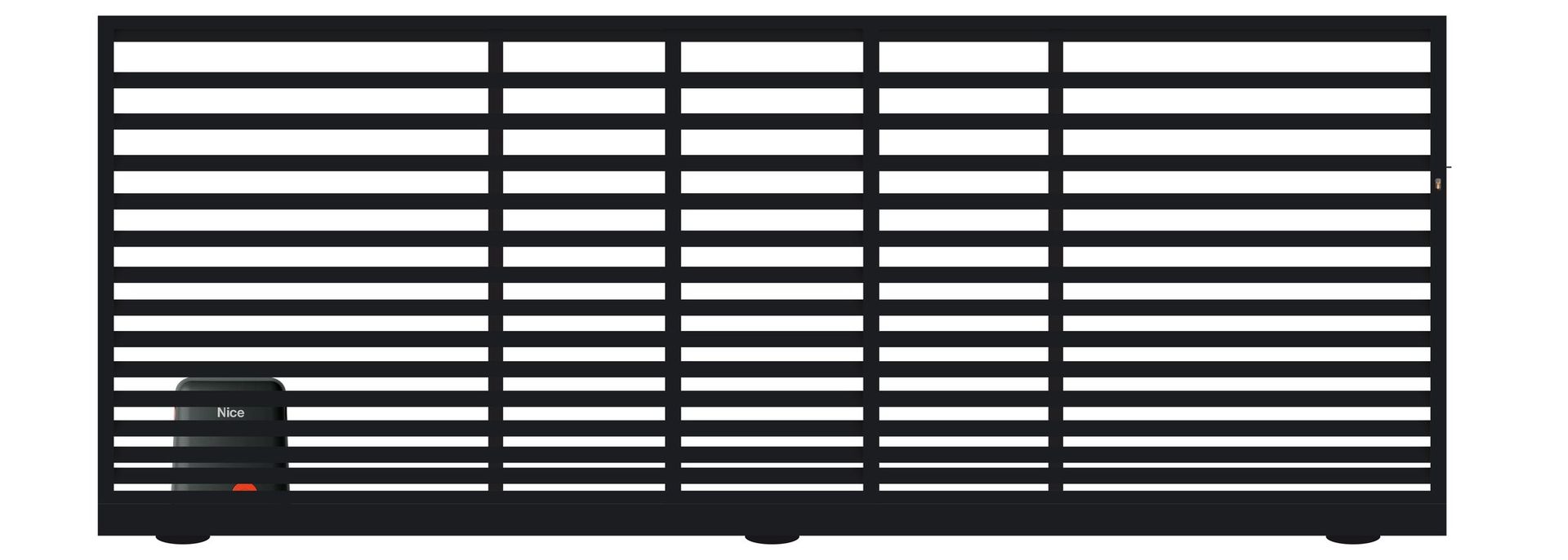 Polbram Brama przesuwna teleskopowa Bali II 4x1,5 m lewa czarna automat