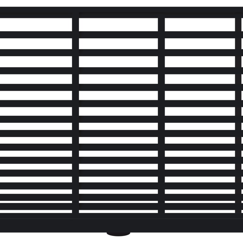 Polbram Brama przesuwna teleskopowa Bali II 4x1,5 m prawa czarna automat