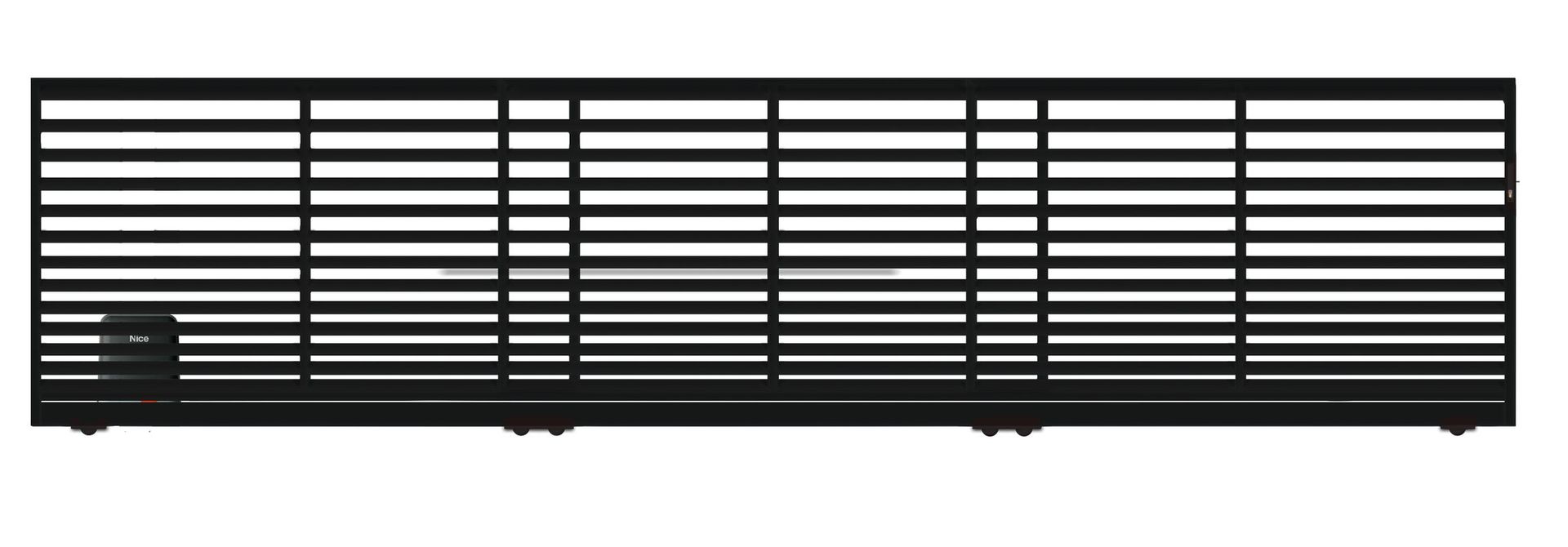 Polbram Brama przesuwna teleskopowa Bali II 6x1,5 m lewa czarna automat