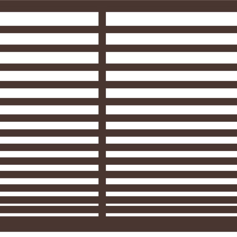 Polbram Brama przesuwna bez przeciwwagi Bali II 4x1,5 m lewa brązowa