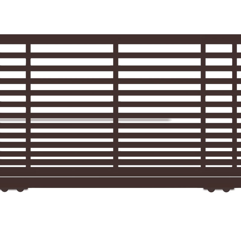 Polbram Brama przesuwna teleskopowa Bali II 6x1,5 m lewa brązowa automat