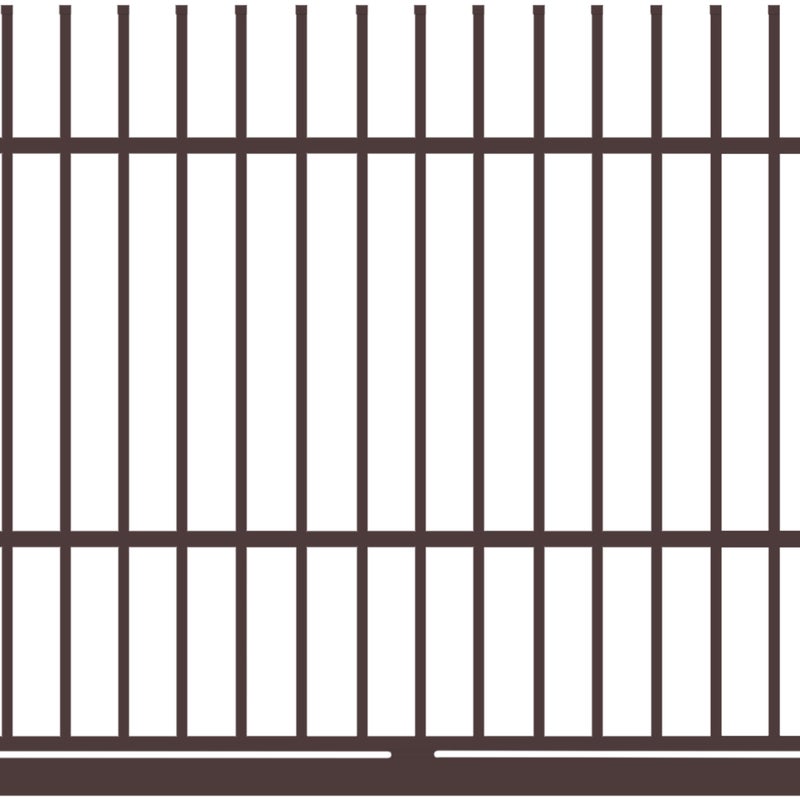 Polbram Brama przesuwna Majorka 4x1,5 m lewa brązowa automat