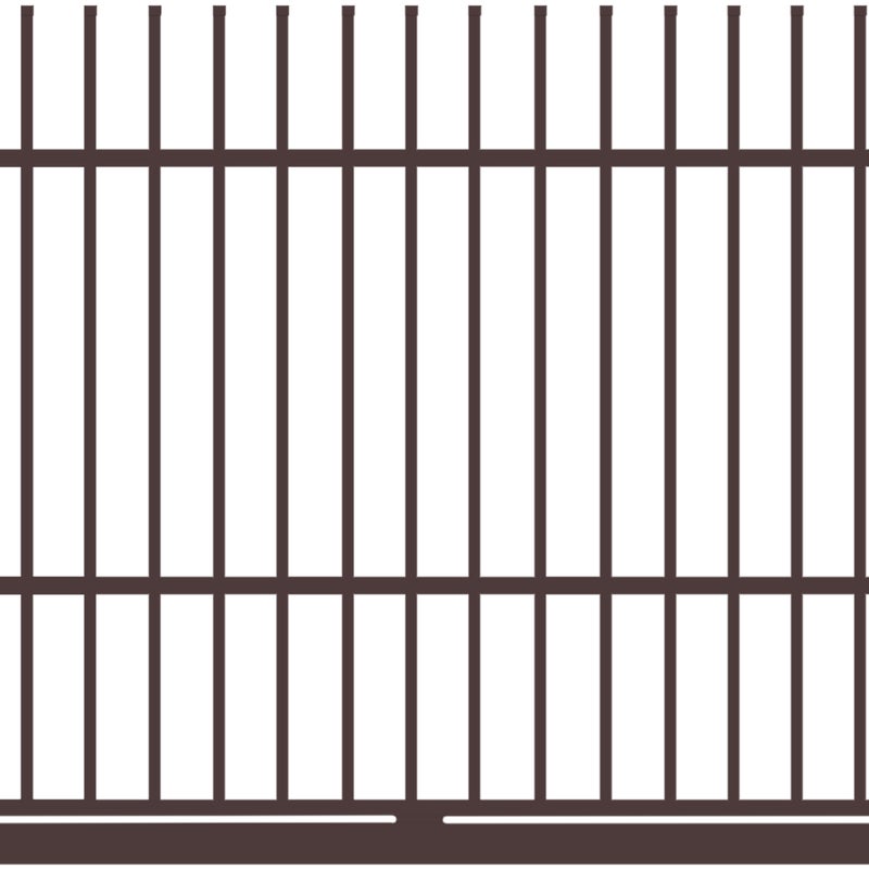 Polbram Brama przesuwna Majorka 4x1,5 m prawa brązowa automat